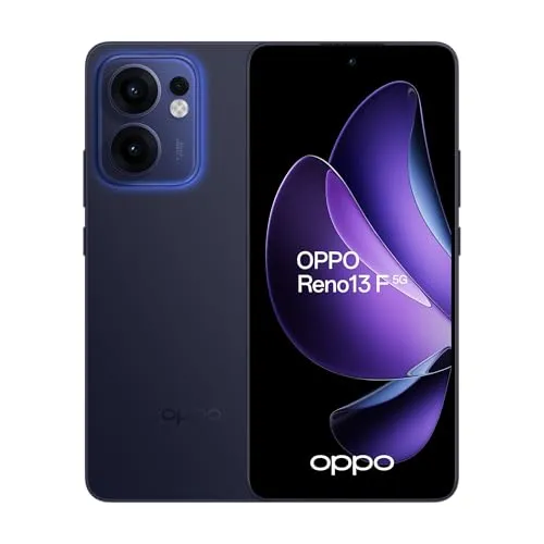 OPPO 13 F 5G - 256 GB, Luminous Blue, 50 Mpx Kamera - Smartphone mit 256 GB Speicher und 50 Mpx Kamera, ideal für Fotos und Videos, 5G-fähig für superschnelle Internetverbindungen.