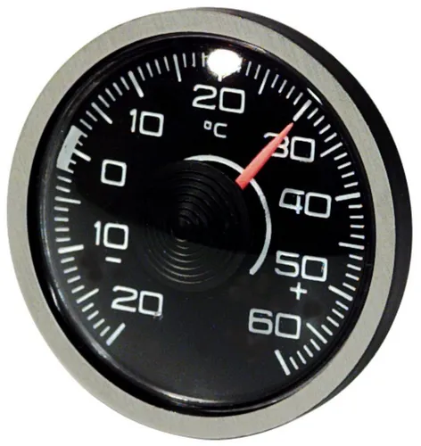HR Autocomfort Historisches Bimetall Raumthermometer - Präzises Raumthermometer mit justierbarem Bimetall, robustem ABS-Gehäuse und Plexiglas-Kuppel. Ideal für präzise Temperaturmessungen im Innenbereich.