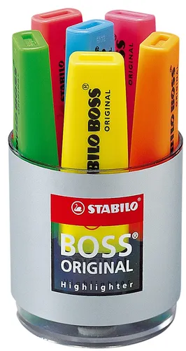 STABILO Textmarker BOSS ORIGINAL 6er Rundbox von STABILO