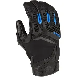 Klim Baja S4 perforierte Motorradhandschuhe, schwarz-blau, Größe XL für Männer