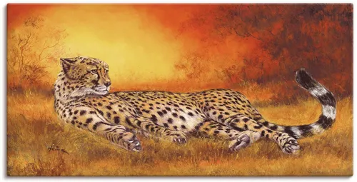 Artland Wandbild Gepard, Geparden Bilder (1 St), als Alubild, Leinwandbild in verschied. Größen