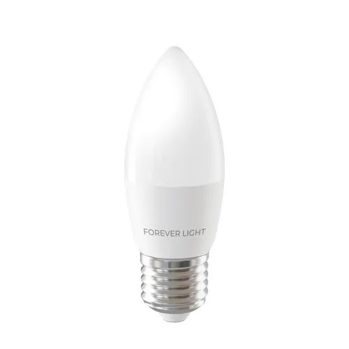 Forever Light LED Lampe E27 C37 4.2W 480lm Kaltweiß 6000 K Energieklasse E