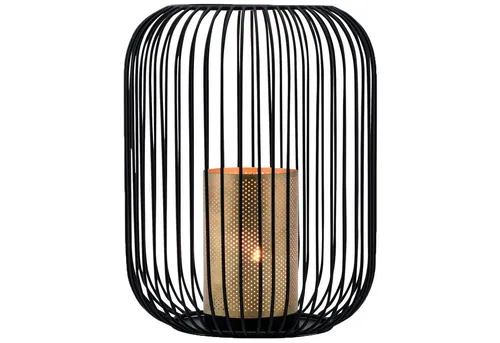 Marrakesch Teelichthalter Tesour Groß Schwarz in schwarz von Marrakesch Orient & Mediterran Interior