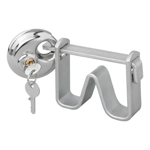 Kupplungsschloss Bügelmodell mit Rundbügel-Vorhangschloss