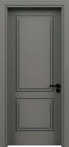 Designer Graue Holztür - Stilvolle Innentür für Ihr Zuhause - Moderne Kompletttür mit PVC-Laminierung, ideal für verschiedene Räume. Mit universeller Anschlagrichtung und einer Breite von 90 cm bietet sie ansprechendes Design und hohe Funktionalität.