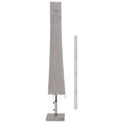 Sekey Sonnenschirm-Schutzhülle 2m Balkonschirm, 4m Gartenschirm, 3m Ampelschirm Schutzhülle, Grau, für Ø 400cm, 330 x 240cm Gartenschirm grau 220 x 30/50 cm
