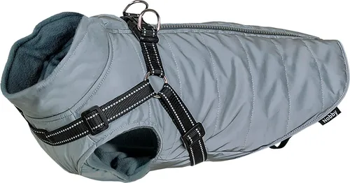 Nobby Hundejacke FULL REFLECT 2in1 – 70 cm - Robuste Hundejacke mit vollflächiger Reflektion für optimale Sichtbarkeit. Ideal für alle Hunderassen und Altersgruppen. Schützt vor Kälte, Wind und Nässe – waschbar bis 30°C.