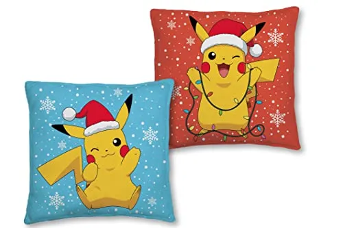 Kissen Kinderkissen Kinderkopfkissen 100% Polyester 40x40 cm Pikachu