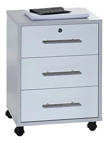 moebel-dich-auf Rollcontainer OFFICE EDITION, Metallgriffe, 1 Schubkasten abschließbar