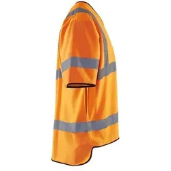 BLAKLADER Warnweste Klasse 3, High Vis Orange, 4XL/5XL - Sicherheitsweste mit Nackenband und V-Ausschnitt, ideal für höchste Sichtbarkeit und Sicherheit bei Arbeiten im Freien.