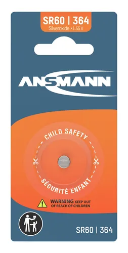 ANSMANN Batterie Knopfzelle sr60/364 für Uhren Autoschlüssel etc.