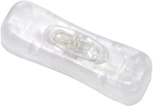 TRU Components Schnurschalter Transparent 1 x Aus/Ein 2A 1St.