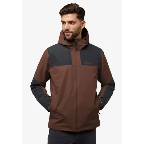 Jack Wolfskin Winterjacke JASPER INS JKT M - Atmungsaktive Funktionalität - Funktionsjacke in Größe L (52), wasserdicht und winddicht dank TEXAPORE-Technologie, ideal für Outdoor-Aktivitäten bei jedem Wetter.