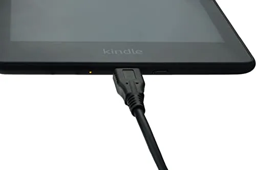 caseroxx USB-Kabel, Datenkabel für Kindle Paperwhite, USB-Kabel als Ladekabel oder zur Datenübertragung in schwarz