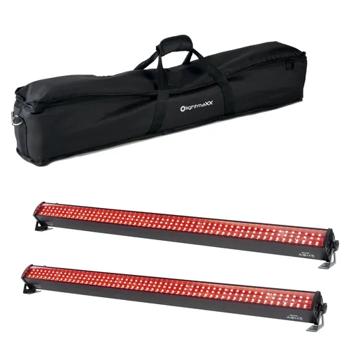 PURElight PixelBar Switch + Bag - Set I - DJ: Einzelne Beleuchtungen mit 224 RGB LEDs, dimmbar und ideal für beeindruckende Lichtshows. Inklusive schützender Transporttasche für einfache Mobilität.