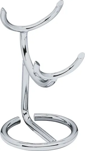 Erbe Shaving Shop Rasierpinselhalter silberfarben 6592 - Bartpflege mit elegantem Rasierpinselhalter, der die Trocknung des Pinsels fördert und dessen Lebensdauer verlängert.