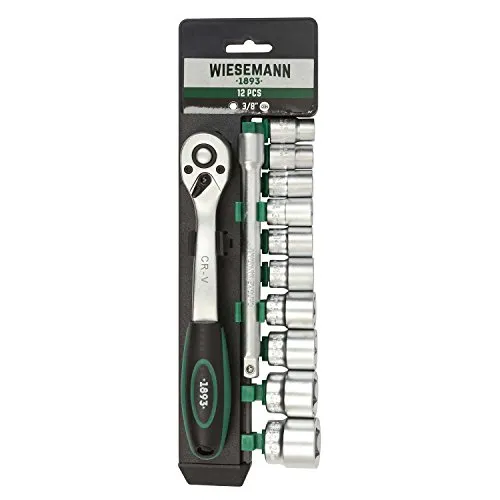 WIESEMANN 1893 Steckschlüssel Set 12tlg mit 3/8