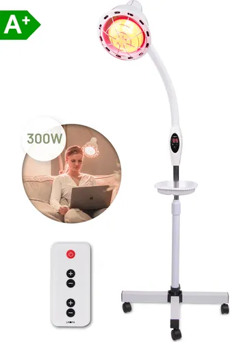 LIROMA® 300W Infrarotlampe mit Fernbedienung – Rotlichtlampe zur Schmerzlinderung - Infrarotlampe mit 300W IR-A für schmerzlindernde Wärmebehandlungen. Ideal bei Muskel- und Gelenkschmerzen, fördert die Durchblutung und Entspannung.