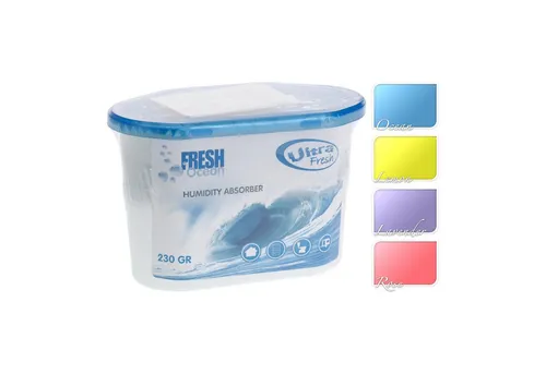 HAC24 Granulat-Luftentfeuchter 4x Luftentfeuchter Raumentfeuchter Luft Entfeuchter Trockner, Tank 0,3 l, je 230g Granulat mit Duft für Räume bis 50 m²