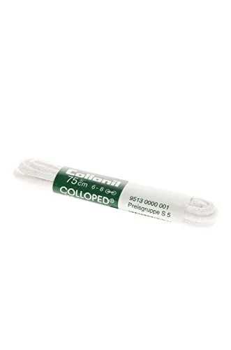 Collonil Schnürsenkel Flach Dick Langlebig 75 cm Weiß