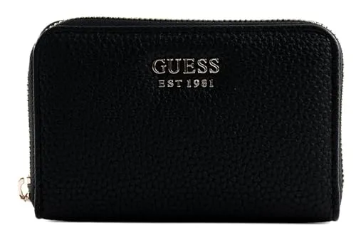 GUESS Brenton SLG Medium Zip Around Wallet Black in schwarz von GUESS
