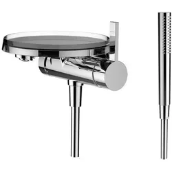 Einhebel-Wannenmischer Kartell für SIMIBOX mit Deko Disc von LAUFEN