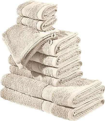 REDBEST Frottier-Set 10-TLG. Chicago beige Größe in beige von REDBEST