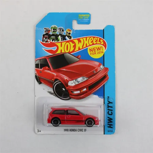 Hot Wheels HW City 1990 Honda Civic EF Rot 1:64 Diecast Neu Sammelauto