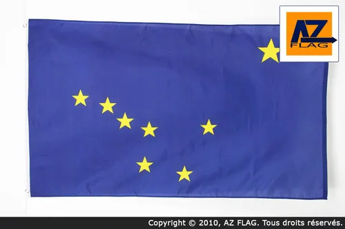FLAGGE ALASKA 150x90cm in weiß von AZ FLAG