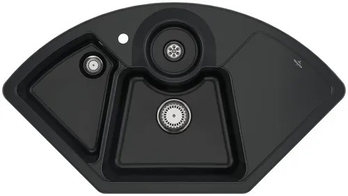 Villeroy & Boch Einbauspüle Keramikspüle 670801S5, Solo Eck von Villeroy & Boch