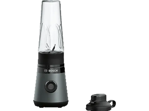 Bosch Mini-Standmixer VitaPower Serie 2 MMB2111S - Hochleistungs-Mixer mit 450W, 40.000 rpm, bruchsichere Tritan ToGo-Flasche 0,6L und spülmaschinengeeigneten Teilen