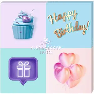 Niederegger Pralinen Happy Birthday Cupcake, 100g, 8 Stück