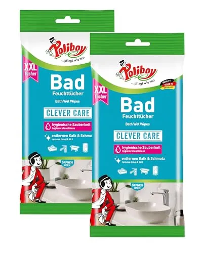 XXL Bad Feuchttücher - 2x 24 Tücher