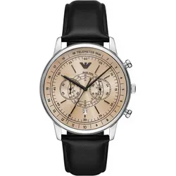 Emporio Armani Herren Chronograph Uhr - Elegante Armbanduhr mit 42-mm-Gehäuse und 2 Sub-Dials, wasserdicht bis 50 m – ideal für den Alltag und besondere Anlässe.