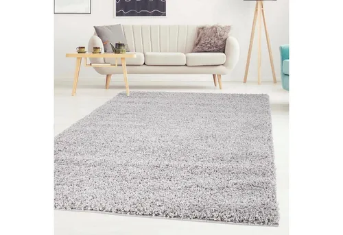 Carpet City Hochflor-Teppich Shaggi uni 500, rechteckig, Höhe: 30 mm, Läufer, Shaggy, Uni, Langflor, weich, Wohnzimmer, Schlafzimmer, Kinder