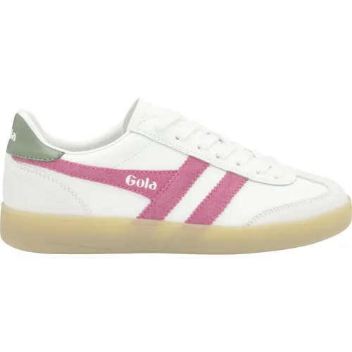 Gola Viper Leather Sneaker Women white/fuchsia/evergreen/gum (WK) 5