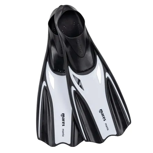 Mares Flossen Manta Flipper – Weiß, Größe 38 - Flossen für Unisex, ideal zum Schnorcheln und Tauchen, bieten optimalen Antrieb und Komfort im Wasser.