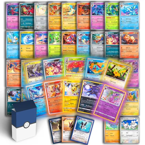 Odisey-Kartenset aus 50 Original Pokemon Karten - TCG Sets mit 50 einzigartigen Karten, inklusive 10 Holo/Revers Holo, ideal für Pokémon-Fans ab 6 Jahren.