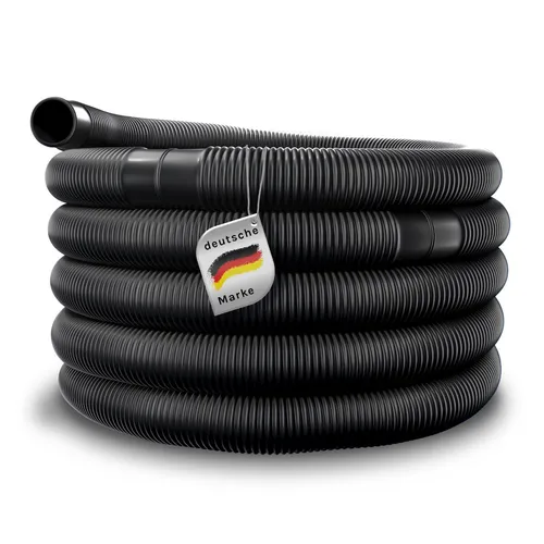 Poolschlauch Solarschlauch schwarz Ø 32mm Länge 1 m PE Sandfilter Reinigung