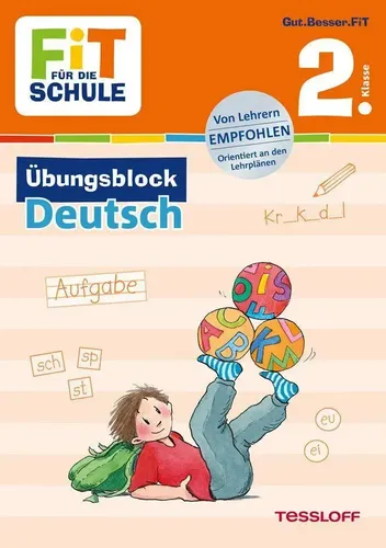 Werner Zenker | Fit für die Schule: Übungsblock Deutsch 2. Klasse | Taschenbuch