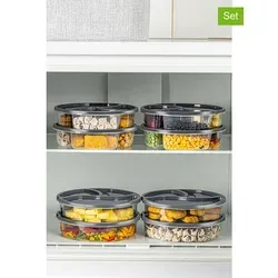 Hermia Concept Aufbewahrungsbox-Set (8-teilig) - Anthrazit, 21 x 21 x 5 cm - Ordnung leicht gemacht! Dieses 8-teilige Aufbewahrungsboxen-Set aus 100 % Kunststoff ist ideal für die Aufbewahrung von Kleidung, Spielzeug und mehr. Robust, langlebig und stilvoll in Anthrazit – für ein aufgeräumtes Zuhause!