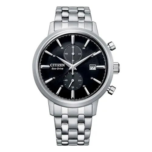 CITIZEN CA7060-88E Eco Drive Herrenuhr - Armbanduhren für Herren mit Edelstahl-Gehäuse, 5 bar wasserdicht und elegant verpackt – perfekt als Geschenk für jeden Anlass.