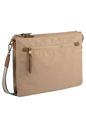 Camel Active Bari Cross Bag M 33 cm - Beige - Umhängetasche mit 33 cm, ideal für den Alltag. Sie bietet clevere Organisation mit mehreren Fächern und einem abnehmbaren Schulterriemen. Perfekt für Smartphone, Schlüssel und Portemonnaie!