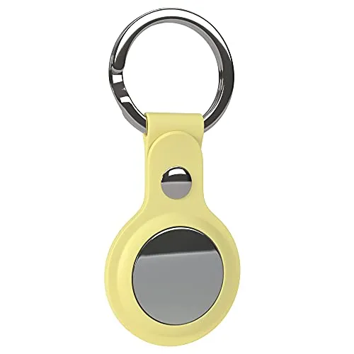 EAZY CASE Silikon Schutzhülle Anhänger - Kompatibel mit AirTag, schützt vor Schmutz und Wasser, ideal für Schlüssel und Wertgegenstände