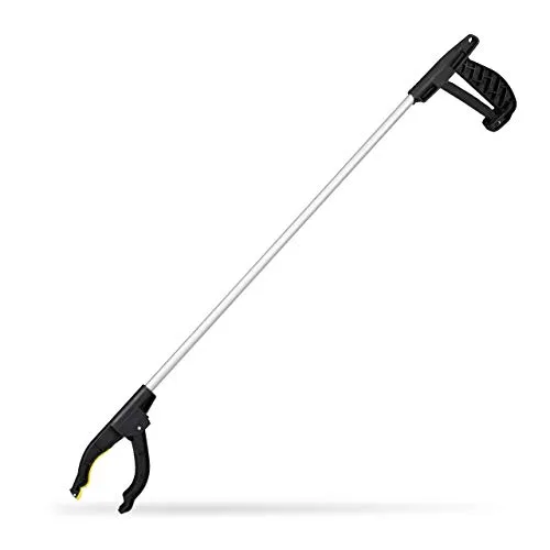 Greifarm Greifzange Müllgreifer - drehbare Greifhilfe für mehr Reichweite - Multifunktionswerkzeuge mit 76 cm Länge und leichtem Aluminiumdesign, ideal zum mühelosen Aufheben von Müll und Gegenständen ohne Bücken.