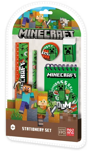 Zestaw piśmienniczy Minecraft 5 elementów MC00038 Kids Euroswan 8435507884969