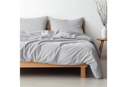 Hausfelder Bettwäsche Set 200x200, 3-teilig aus 100% Mikrofaser - Bettwäsche-Set in Anthrazit, weich, pflegeleicht und mit verdecktem Reißverschluss. Ideal für jeden Schlafkomfort – das Ökotex-Label garantiert nachhaltige und umweltfreundliche Produktion.