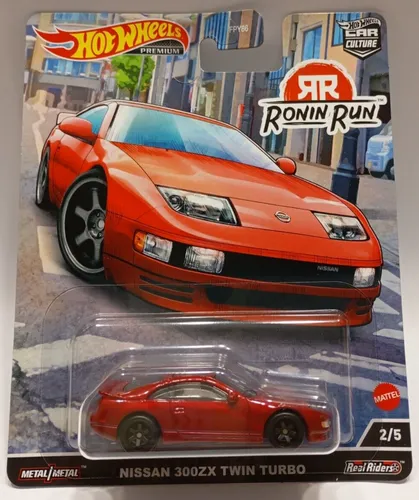 HOT WHEELS PREMIUM NISSAN 300ZX TWIN TURBO RONIN RUN 2/5 REAL RIDERS HCK12