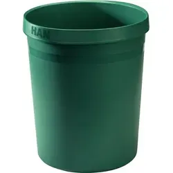 HAN Papierkorb, 18 Liter, Grip Karma, öko-grün, Griffrand, 2 Griffmulden, 312 x 237 x 350 mm