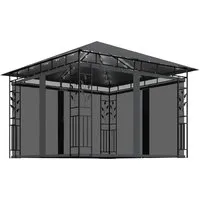 vidaXL Pavillon mit Moskitonetz und LED Lichterketten